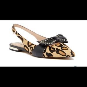 Sam Edelman Leopard print slingback flat size 8